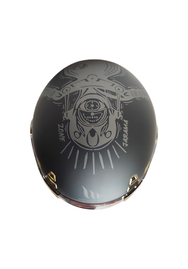 MT Jarama Zone C1 Şeffaf Vizörlü Kask Mat Siyah