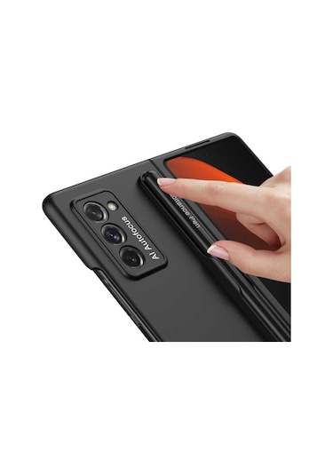 Galaxy Z Fold 2 Kılıf Zore Espen Kalem Bölmeli Kılıf