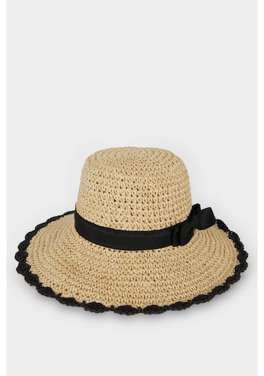 DeFacto Kadın Hasır Şapka D9463AX25SMBG117 Bej