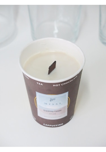 MİSSİ CRACKLING DARK AMBER VEGAN REFİL MUM 200 GR (ÇITIRTILI)