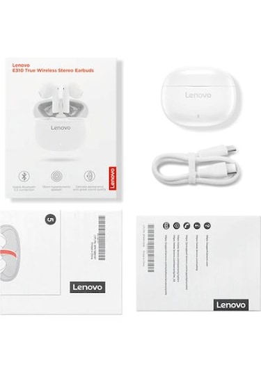 Lenovo E310 Stereo Bluetooth 5.3 Kulakiçi Kulaklık