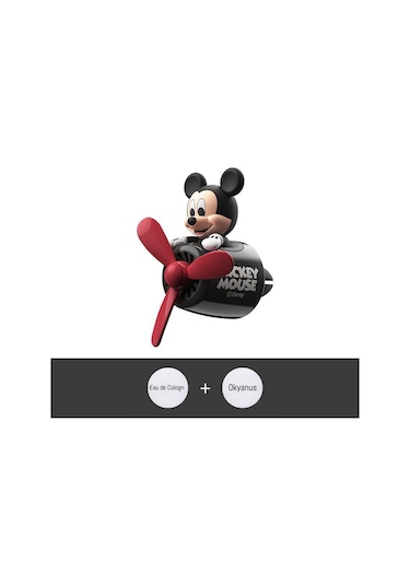 Snapbuy Oto Koku Kiti, Klimaya Takılan Pervane Tasarımıyla Sevimli Süs, 2 Çeşit Koku Dahil Mickey Mouse