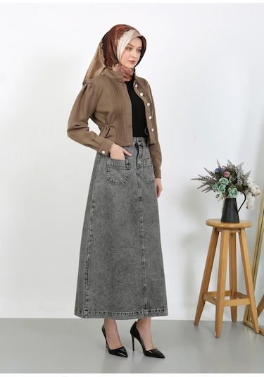 Tesettür Etek Siyah