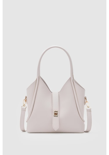 Shule Bags Cindy El Ve Çapraz Çanta Krem