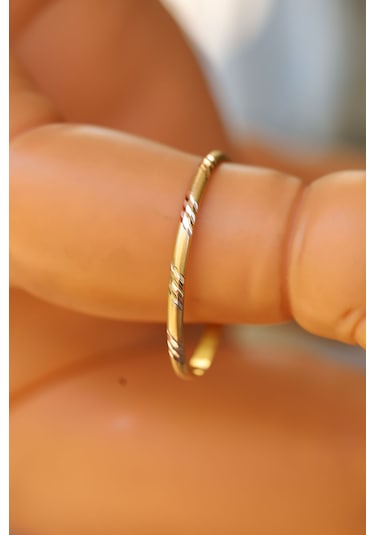 Yenigün Kuyumculuk Yatırımlık Çizgili Model 2.10 Gr Bebek Altın Bilezik