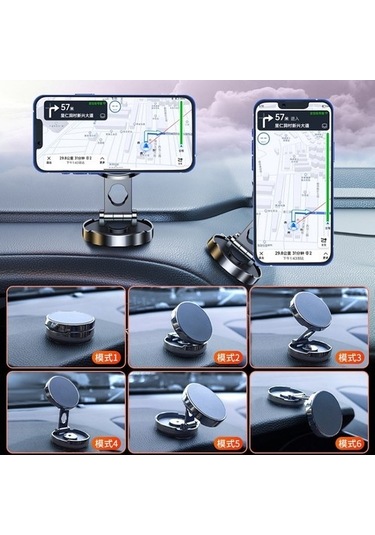 Luckysouk Samuel Nugent Araba Dönen Cep Telefonu Tutucusu Kırmızı - Siyah Var Torpido Üstü O2ox5k