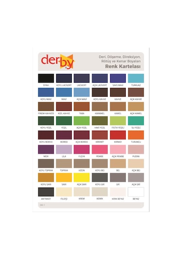 Derby Deri Mont Boyası ve Sabitleme Cilası 100 G Set