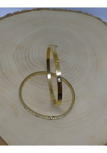 Dali Shop Taşlı Bileklik Altın Gold
