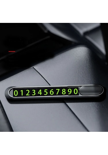 Araç İçi Numaratör Park Telefon Numarası Fosforlu Numaratör