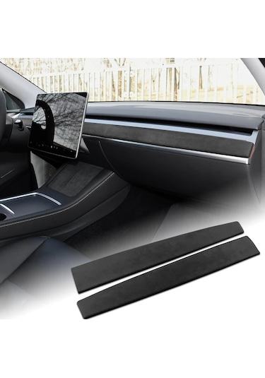 Hightower Tesla 20-24 Model 3/y Gösterge Paneli Dekoratif Abs Karbon Fiber Mat Şerit