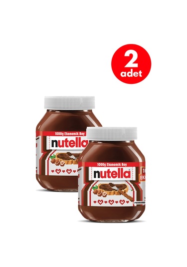 Nutella Kakaolu Fındık Kreması 1 Kg - 2 Adet
