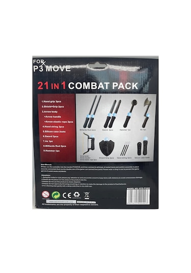Ps3 Vr Move Savaş Paketi Vr Oyun Kolu Seti 21 Parça