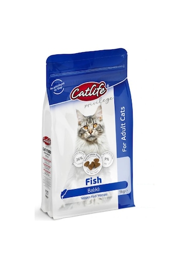 Catlife Balıklı Yetişkin Kedi Maması 1 KG