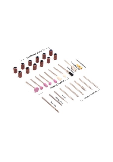 Sones Hılda 3.6v Elektrikli Taşlama Kalemi Hassas Oyma Mikro Elektrikli Matkap, Model: 32'si 1 Arada