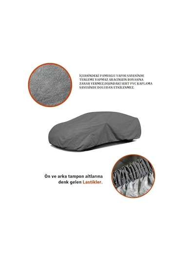 Teamcar Lada Granta Hb Branda Lüks Kalın Pvc Doludan Etkilenmiyen