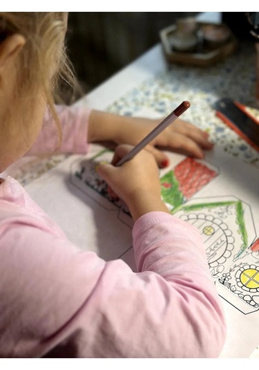 Kağıt Ev Şablonu Kendin Yap, 4 Adet Orman Evi, Boyama El Sanatları