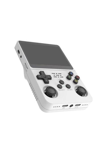 Konsol Plus R36S 3.5" IPS Ekran 15 000 Oyun 64 GB Retro El Oyun Konsolu - Beyaz