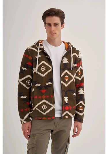 Cazador Cazador 50940 Kapş.yk. Sweat Hırka 25 Kış Haki