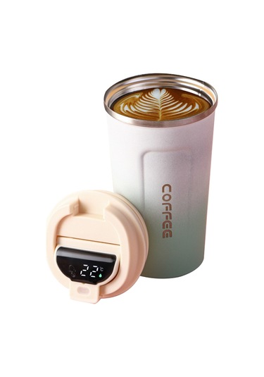 Yaleker 510ml Akıllı Sıcaklık Gösteren Paslanmaz Çelik Vakumlu Termos Bardak - Isı Ve Soğuk Saklama, Sızdırmaz, Araç Ve Seyahat İçin