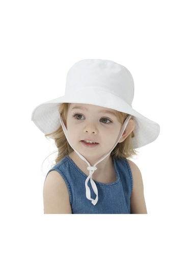 Uv Gunes Korumalı Şapka Upf50+ Düz Beyaz Sapka Beyaz