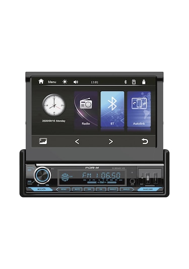 For-x X-9040v3-7''hd Ekran-bt5.0-usb-fm-mp3-hızlı Şarz-kablosuz Carplay-4x60w-kamera Hediyeli-yeni Seri İndash Teyp