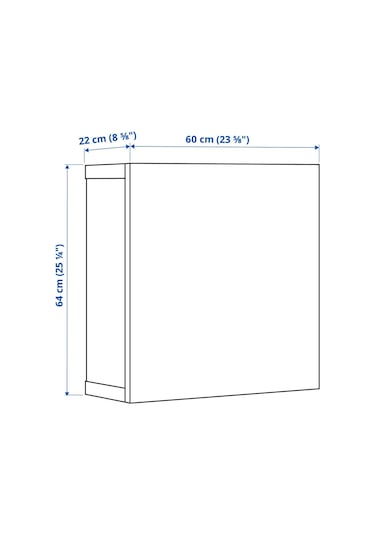 Raf Ünitesi, Venge, 60x20x64 Cm, Lappvıken 1100 Koyu Ceviz