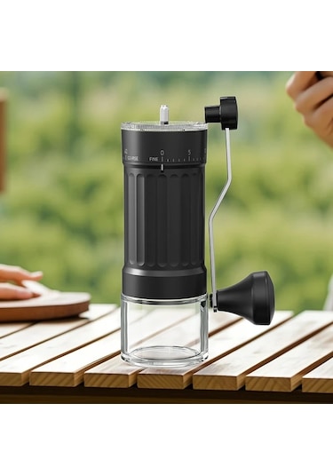 Boatshop1 Kmdj-hc Manuel Kahve Değirmeni Seramik Öğütücü Ve Cam Kavanoz İle Kamp Ev Kullanımı İçin El Değirmeni