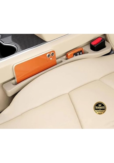 Volvo C30 2006-2007-2008-2009-2010-2011-2012-2013 Araba Koltuk Arası Boşluk,doldurucu Organizer, İki Adet Bej Araç İçi,düzenleyici