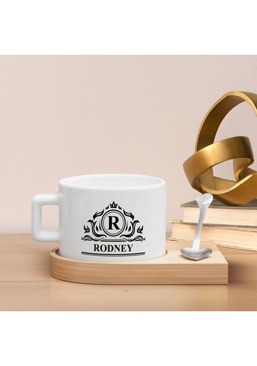 Bk Gift Kişiye Özel İsimli Ahşap Altlıklı Seramik Fincan-9 , Meslek Hediyesi, Yeni İş Hediyesi Kobitmeyen138085 Bk Gift