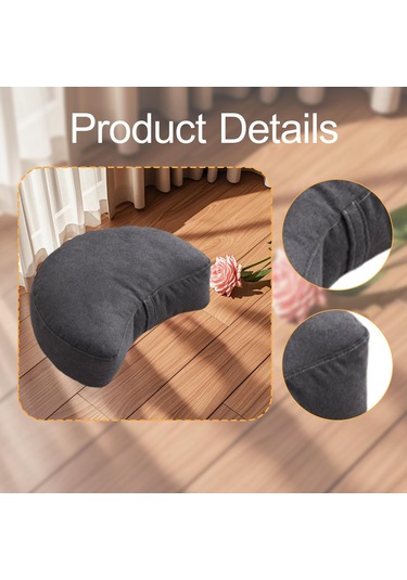 Suntek Zemin Yastık Dekorasyonu Meditasyon Oturma Odası Ofis Koyu Gri