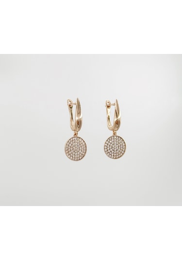 18k Rose Gold Plated Per Sempre Drop Küpe Gold