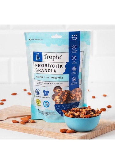Fropie Probiyotik Granola - Badem & Vanilya 200 G