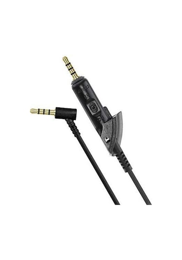 Qc15 Kulaklıklar İçin Yedek Kablo, Bose Quietcomfort 15 Qc15 Qc2 Kulaklıklarla Uyumlu Ses Kablosu Siyah , Buğday Teli Yok