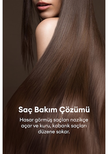 Kolay Ve Konforlu Kullanım Sunan Ahşap Tarak Kundal Smoothing Wooden Brush