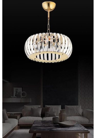 İstanbul Avize Venüs Gold 22 Cm Kristal Taşlı Avize