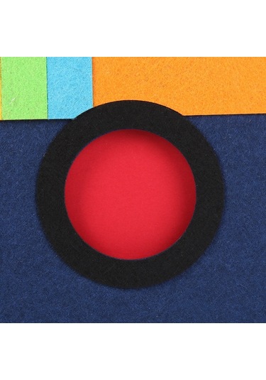 Sones 8 İnç 30 Sayfa Retro Karikatür Fotoğraf Albümü Keçe Albüm Yaratıcı İçi Boş Hatıra Albümü Lacivert Kamera