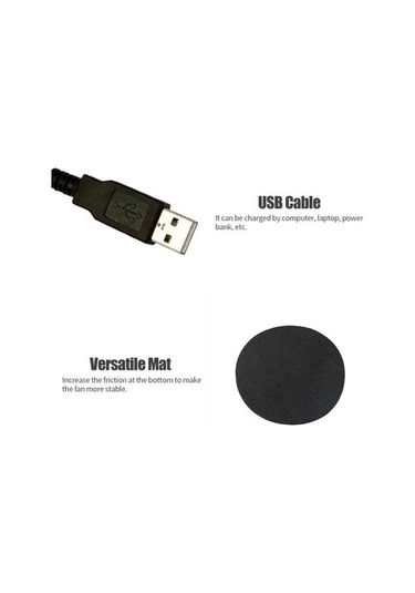 Soulader Küçük Ve Hafif Taşınabilir Usb Şarjlı Kişisel Serinletici Fan