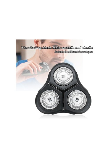 Geeksen Razor Üç Yüzer Bıçaklı Yedek Başlıklar Yıkanabilir Elektrikli Tıraş Başlıkları No-relco Rq11 2d Modelleri İçin Yedek