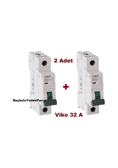 2 Adet Viko 32 Amper Sigorta W Otomat Şartel 32A 32 A B 32 A