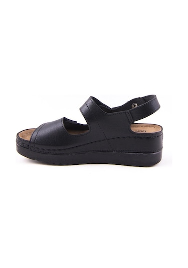 Dagoster Dza37-3014 Siyah Günlük Ortopedik Kadın Sandalet 001