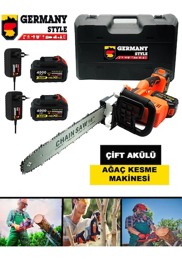 Germany Style 99973VFX Çift Akülü Motoru Testere