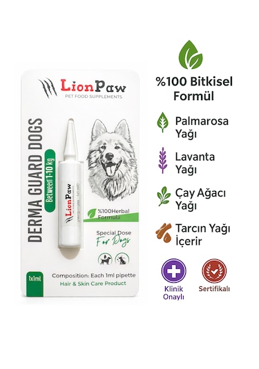 2'li Set Köpek 1-10 Kg Bitkisel İç Dış Parazit Ense Bitkisel Damla Seti - 5 Damla 5 Tablet
