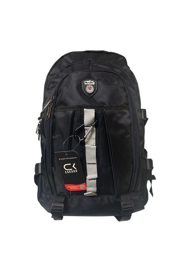 Su Geçirmez Ortopedik Çok Bölmeli Laptop Gezi Seyahat Kamp Dağcı Sırt Çantası Büyük 35cmx55cm Siyah