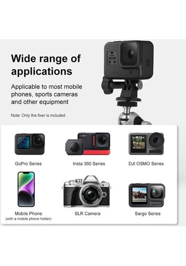 Ebitda 360 Dön. Alüminyum Emici - İphone Uyumlu Ve Gopro Tutucu