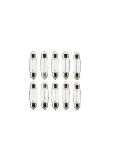 10 Adet 12v C5w 39mm Orta Boy Standart Sofit Ampul