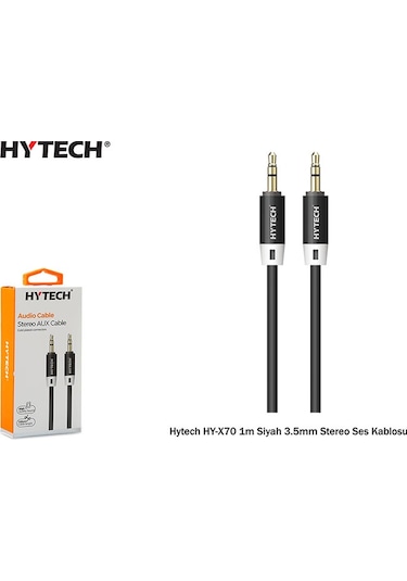 Hytech Hy X70 1M Siyah 3.5Mm Stereo Ses Kablosu