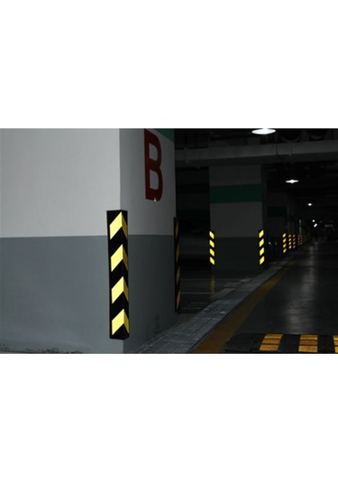 Kauçuk Otopark Köşe Kolon Koruyucu (Eko-Köşeli) Onlu Set (534230903)