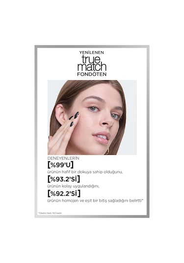 L'Oreal Paris True Match Bakım Yapan Fondöten 1N Ivory 30 ML