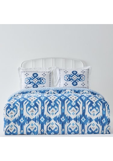 Karaca Home Neos Pamuk Çift Kişilik Nevresim Takımı Mavi