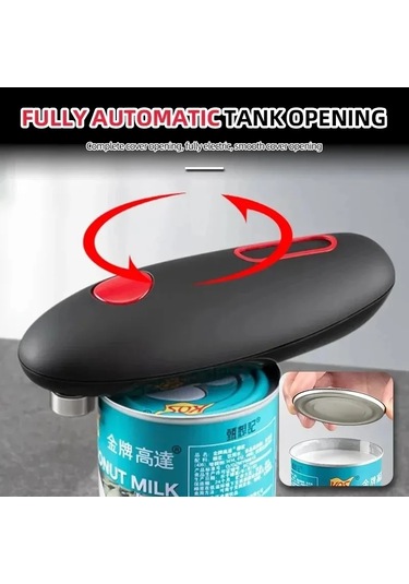 Elektrikli Konserve Açacağı Elektrikli Konserve Açacağı Otomatik Siyah